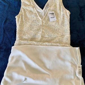 🦋 Charlotte Russe Ivory Lace Dress